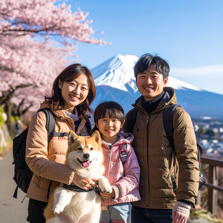 家族旅行での一枚